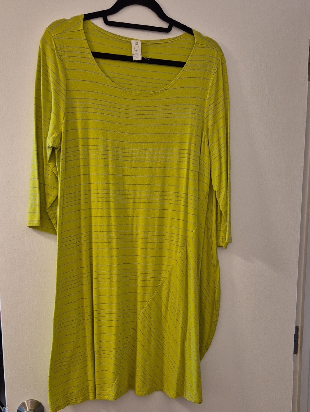 Chalet Tunic - Lagenlook Art-to-Wear - Green - Size XL